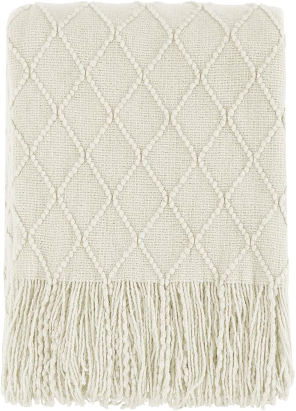Boho Knitted Throw Blanket