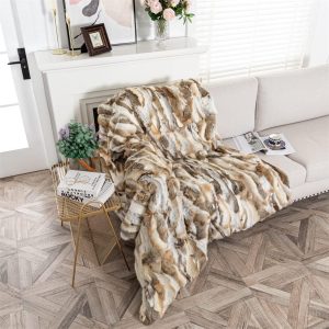 Faux Fur Throw Blanket