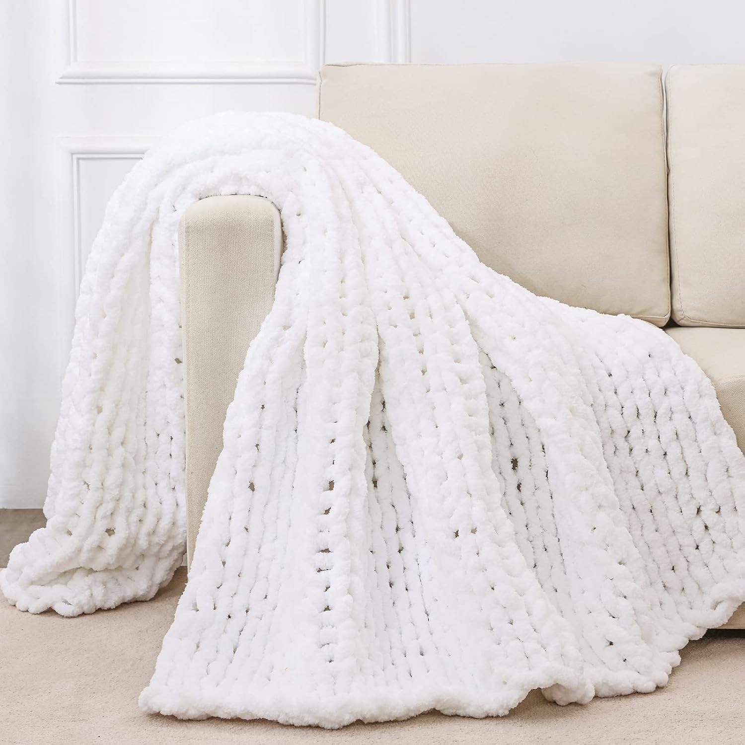 Chunky Knit Couch Throw - Image 6