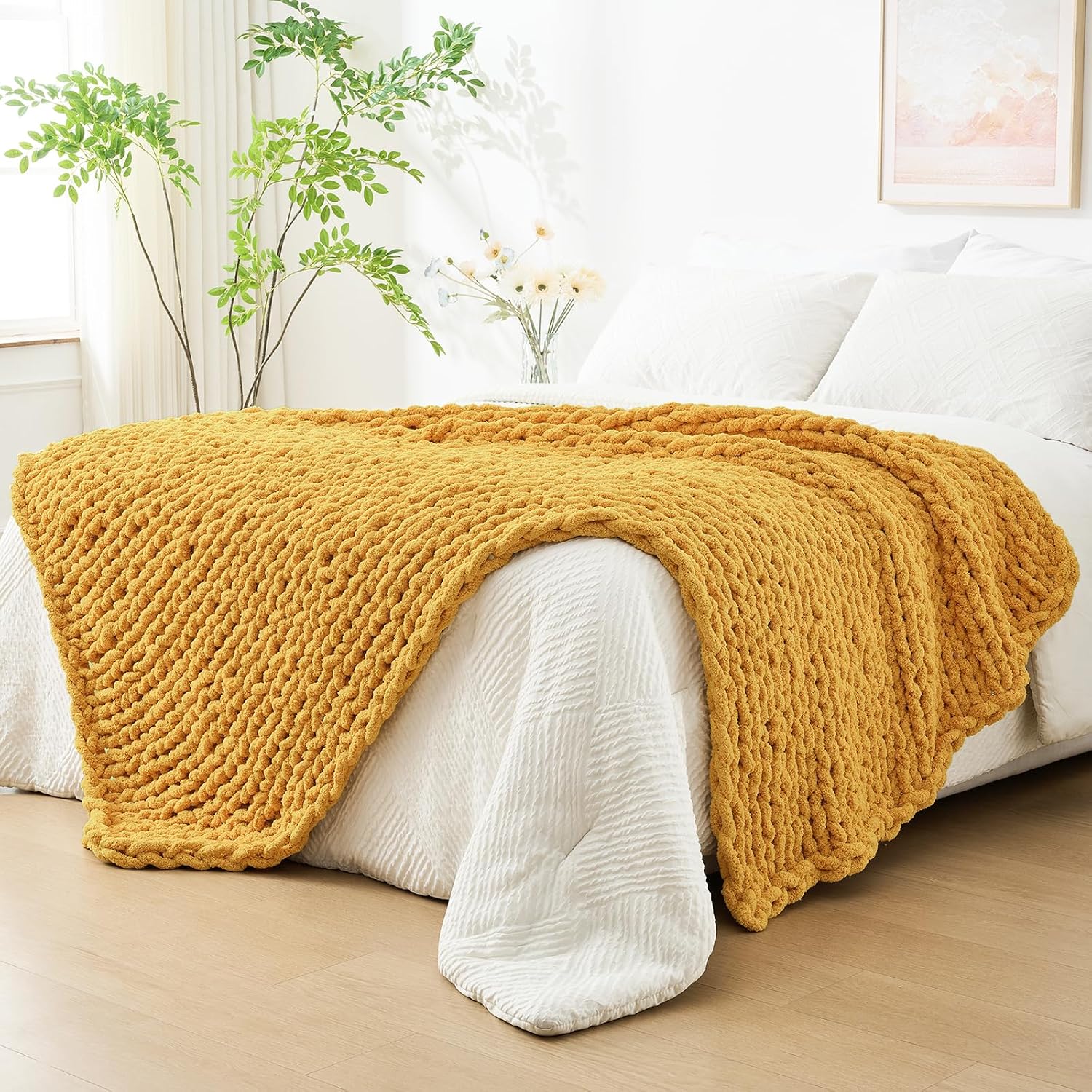 Chunky Knit Couch Throw - Image 7
