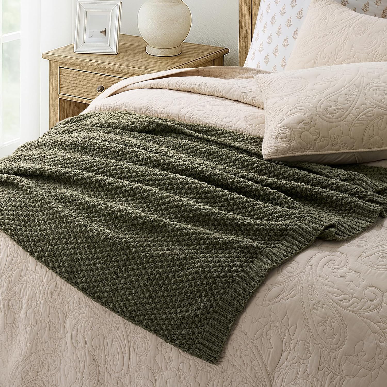 Chunky Chenille Knit Throw - Image 4