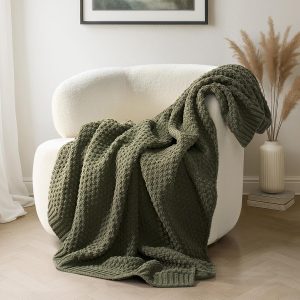 Chunky Chenille Knit Throw