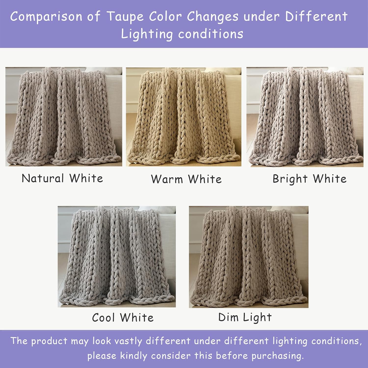 Chunky Knit Couch Throw - Image 4