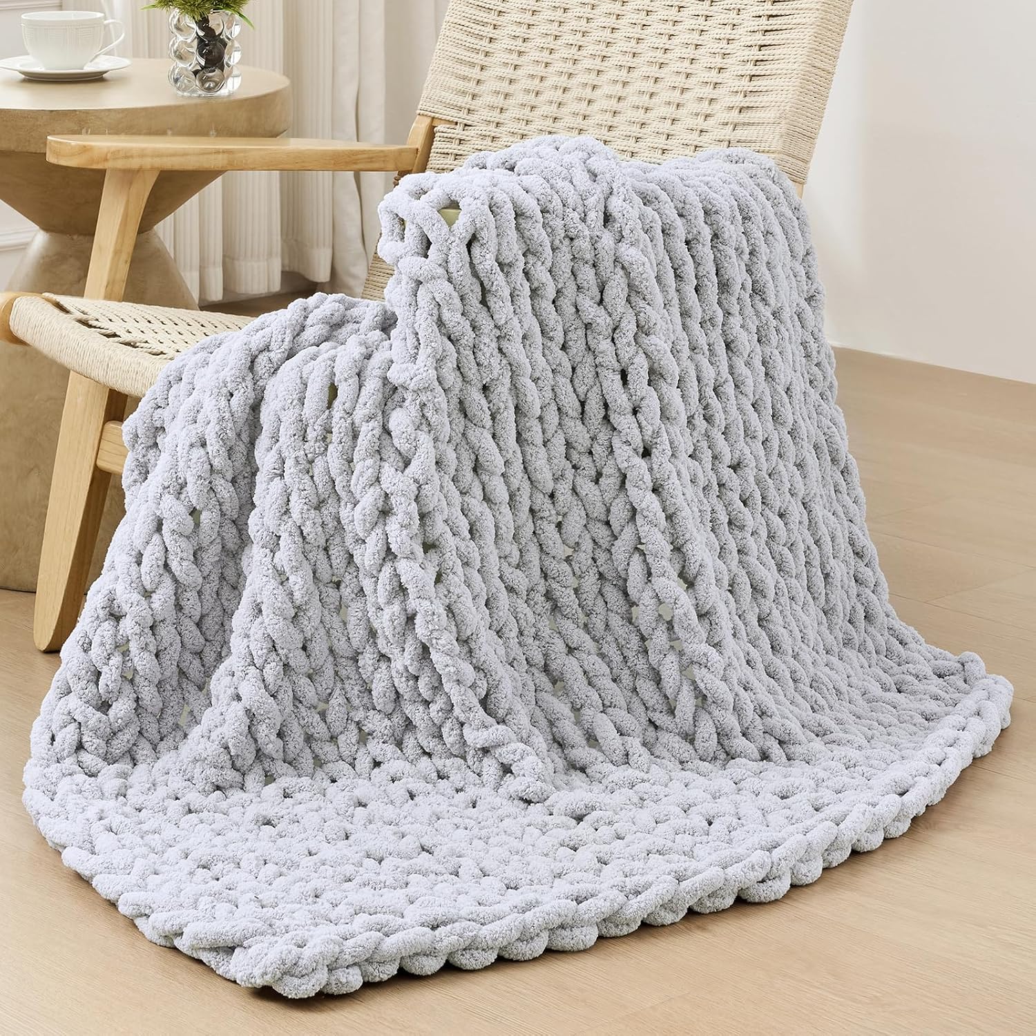 Chunky Knit Couch Throw - Image 5