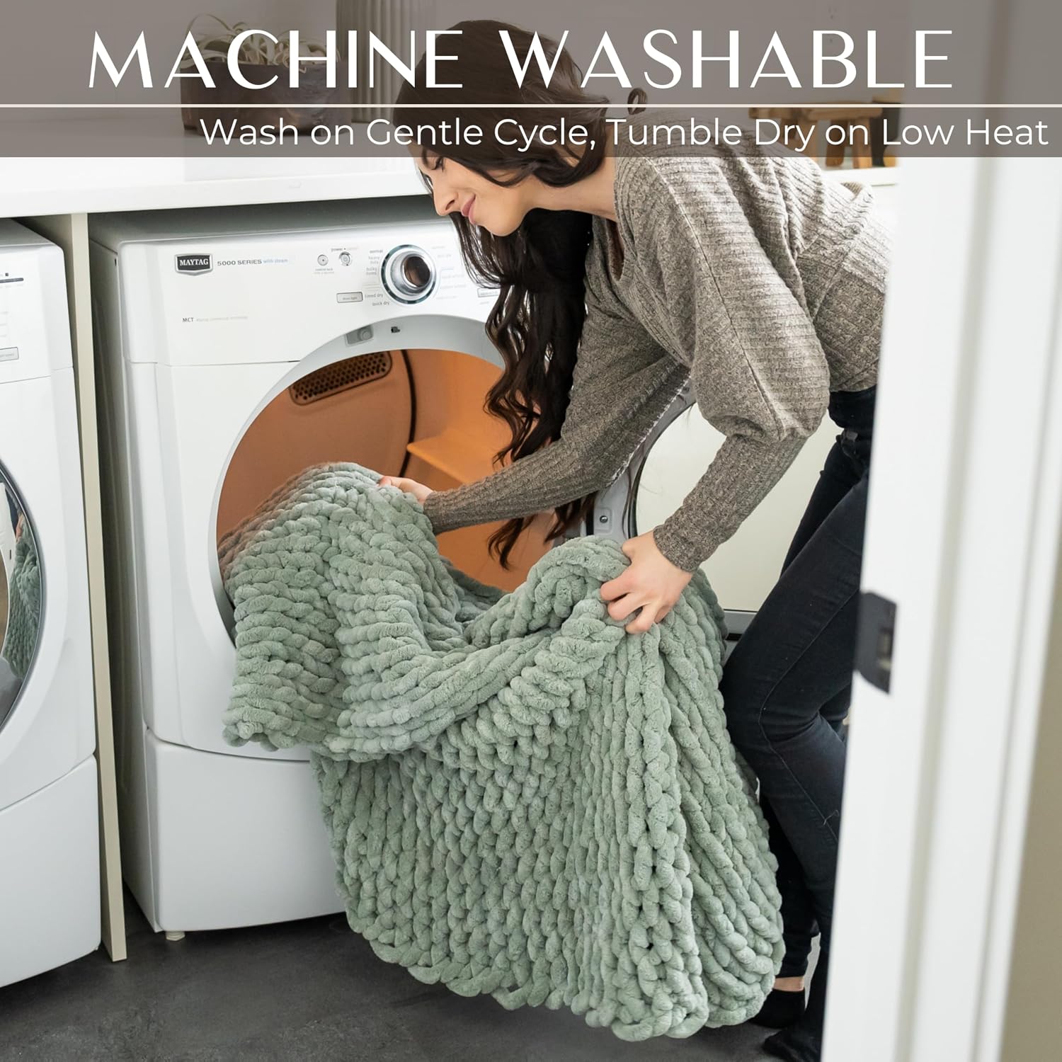 Heavyweight Chunky Knit Throw - Image 3