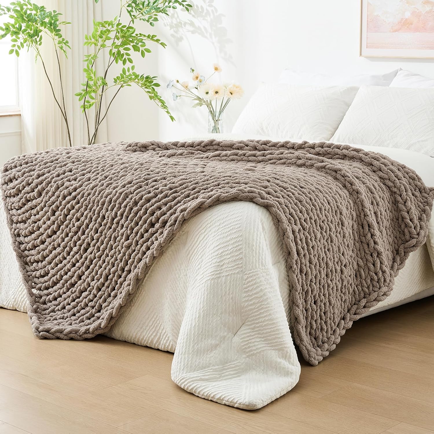 Chunky Knit Couch Throw