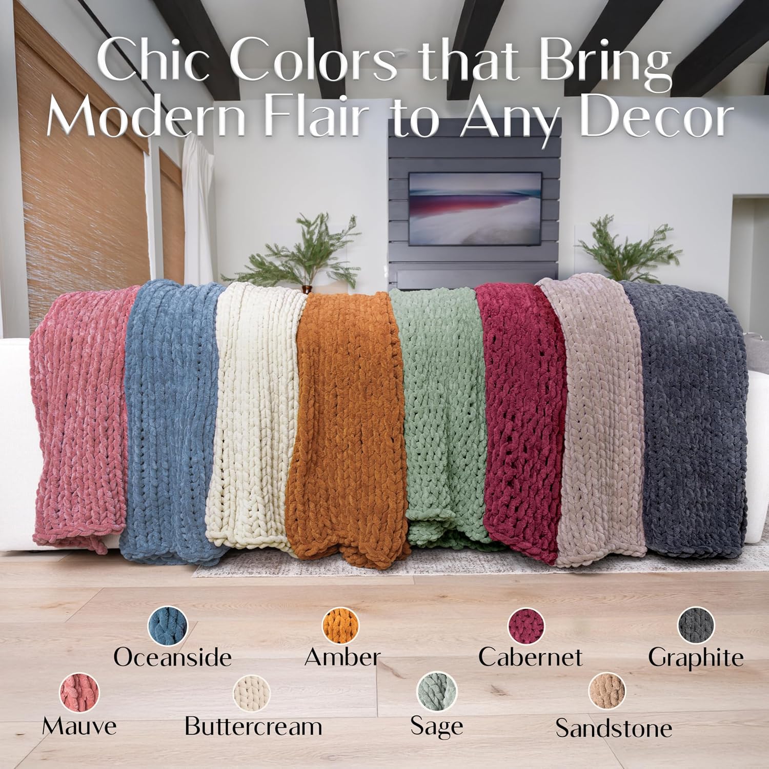 Heavyweight Chunky Knit Throw - Image 5