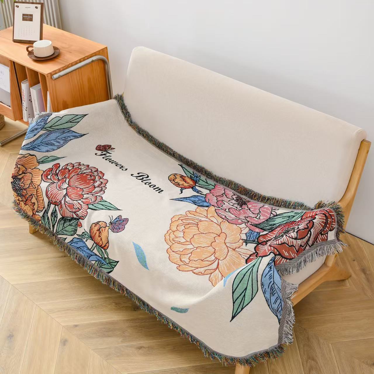 Pumpkin Jacquard Sofa Throw - Image 2